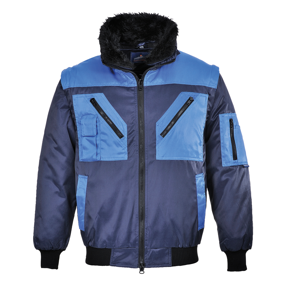 Portwest Kéttónusú pilóta munkavédelmi dzseki tengerészkék 4XL