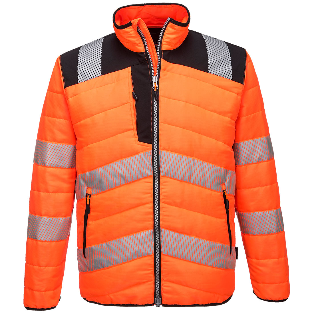 Portwest PW3 Hi-Vis Baffle kabát narancs/fekete 3XL