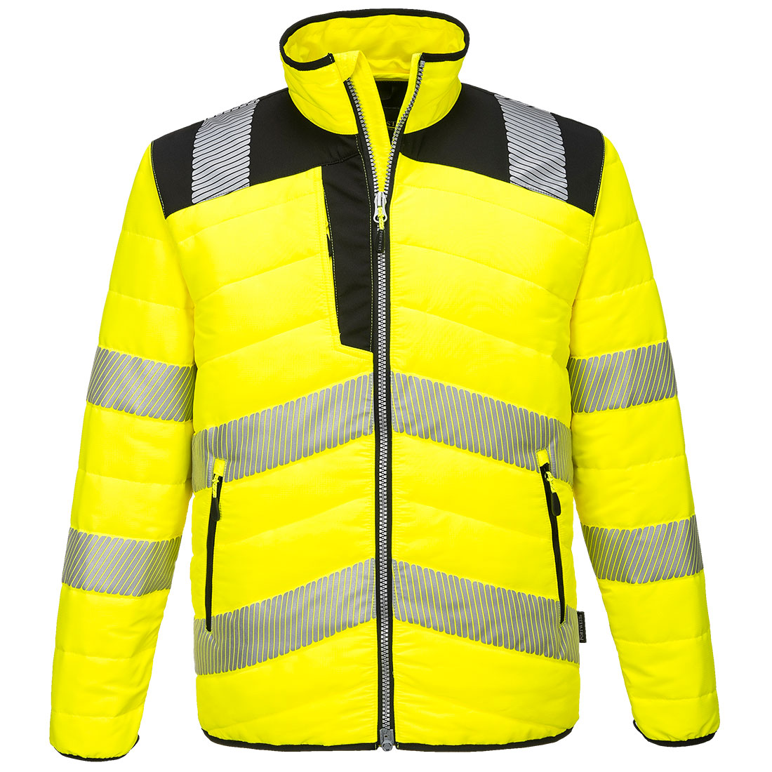 Portwest PW3 Hi-Vis Baffle kabát sárga / fekete 4XL