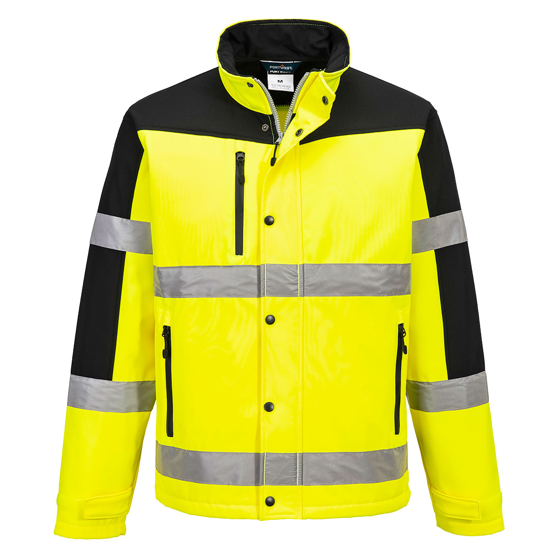 Portwest Kéttónusú Softshell kabát sárga 2XL