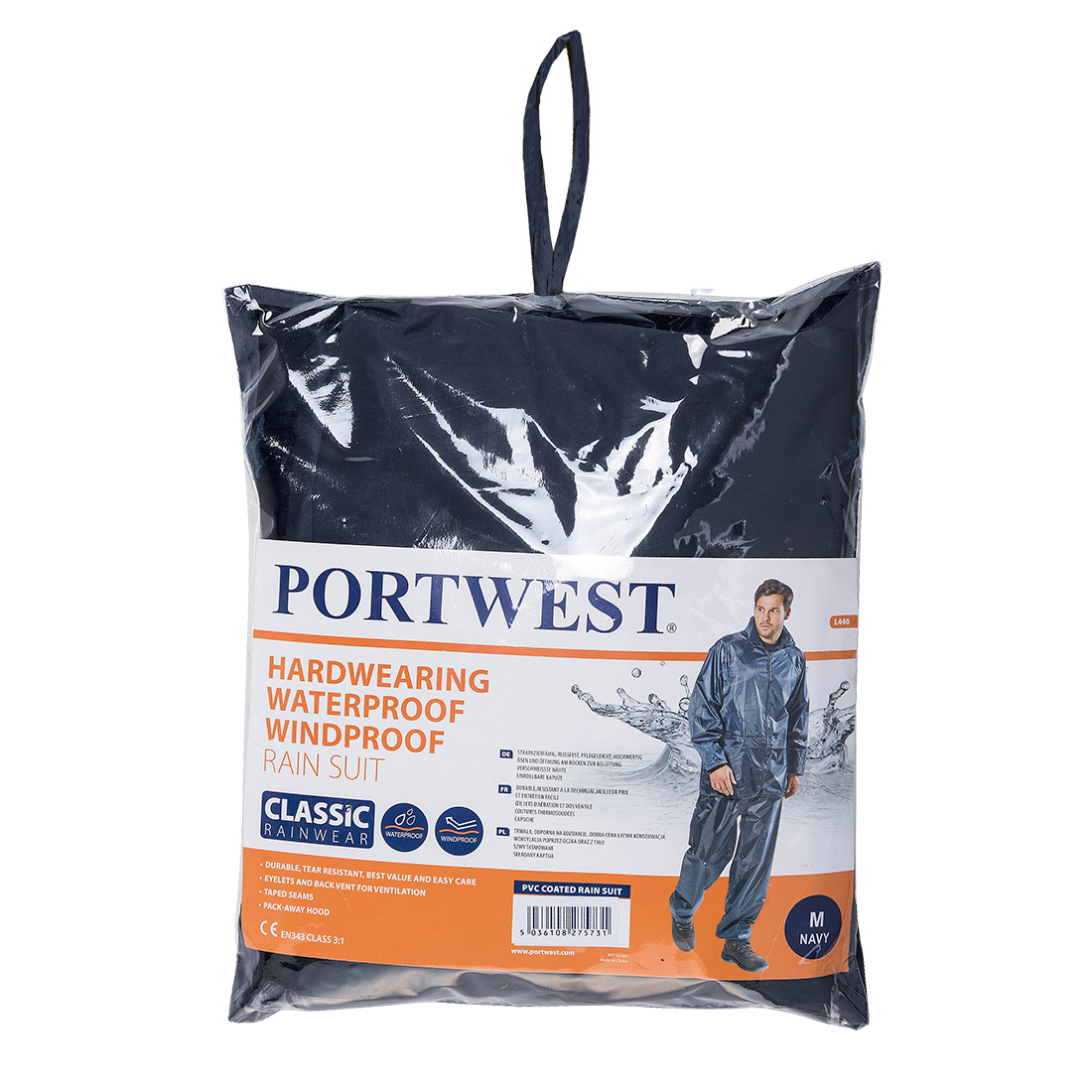 Portwest Classic esőruha (2 részes öltöny) tengerészkék XL