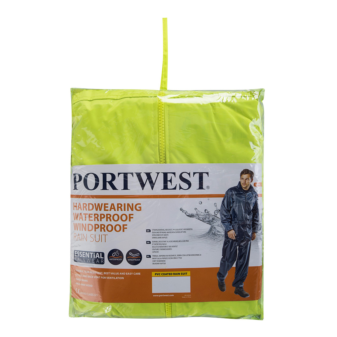 Portwest Classic esőruha (2 részes öltöny) sárga 4XL