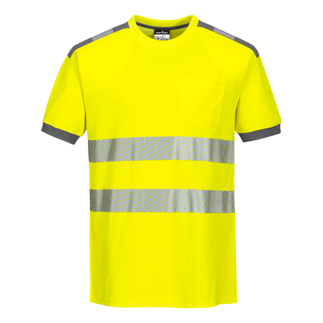 Portwest Jól láthatósági Vision póló sárga/szürke 2XL