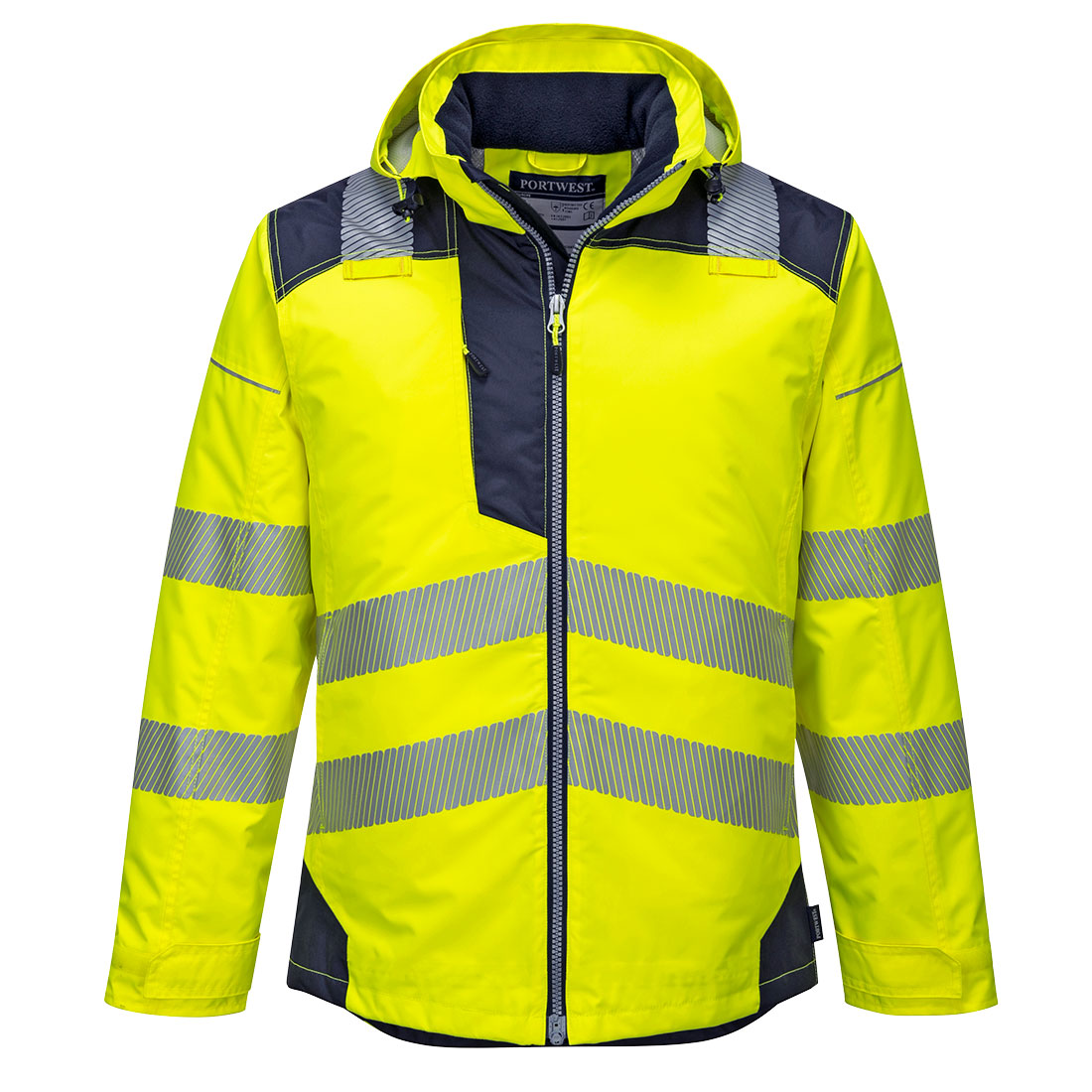 Portwest Vision Hi-Vis télikabát sárga / tengerészkék L