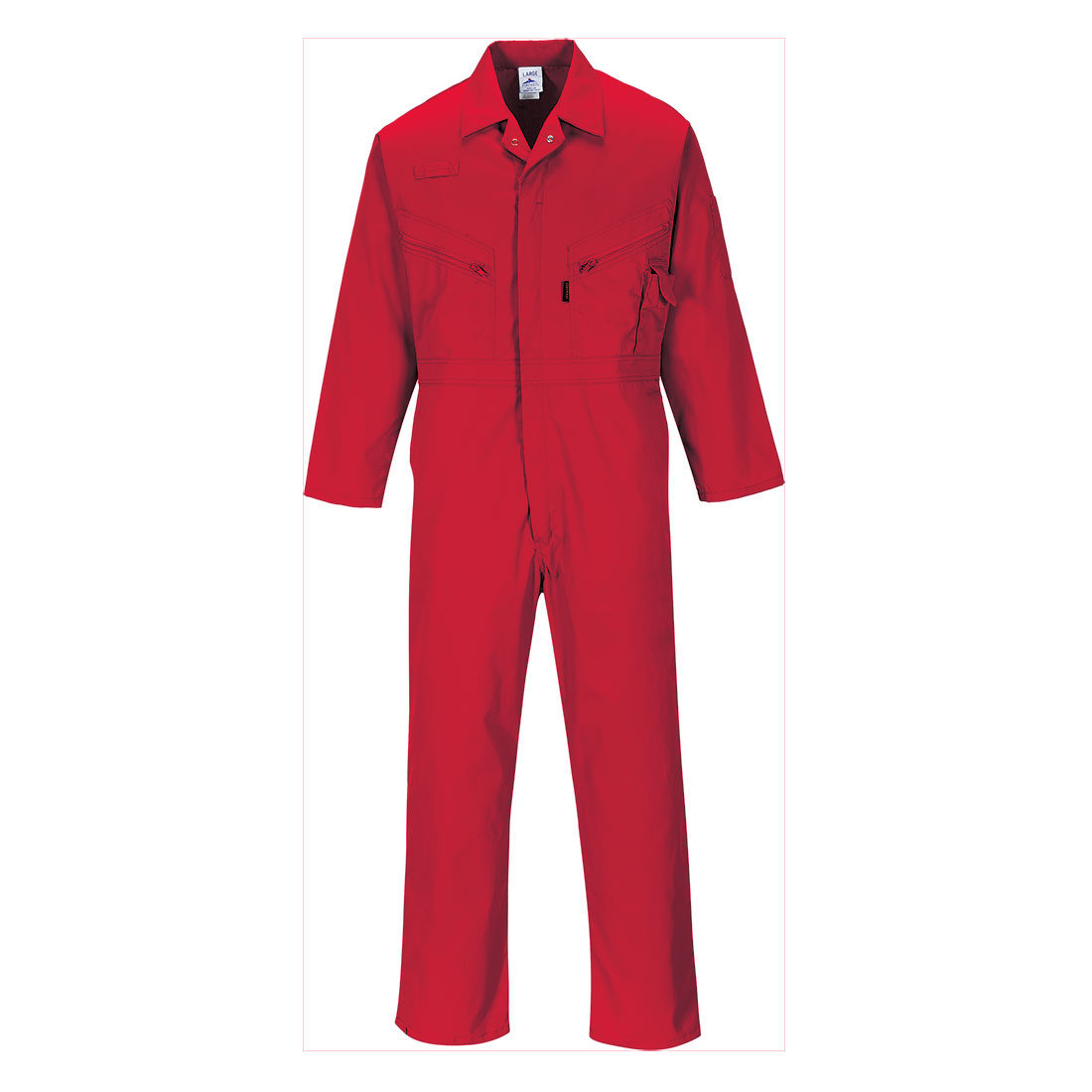 Portwest Liverpool Zip overál piros 2XL
