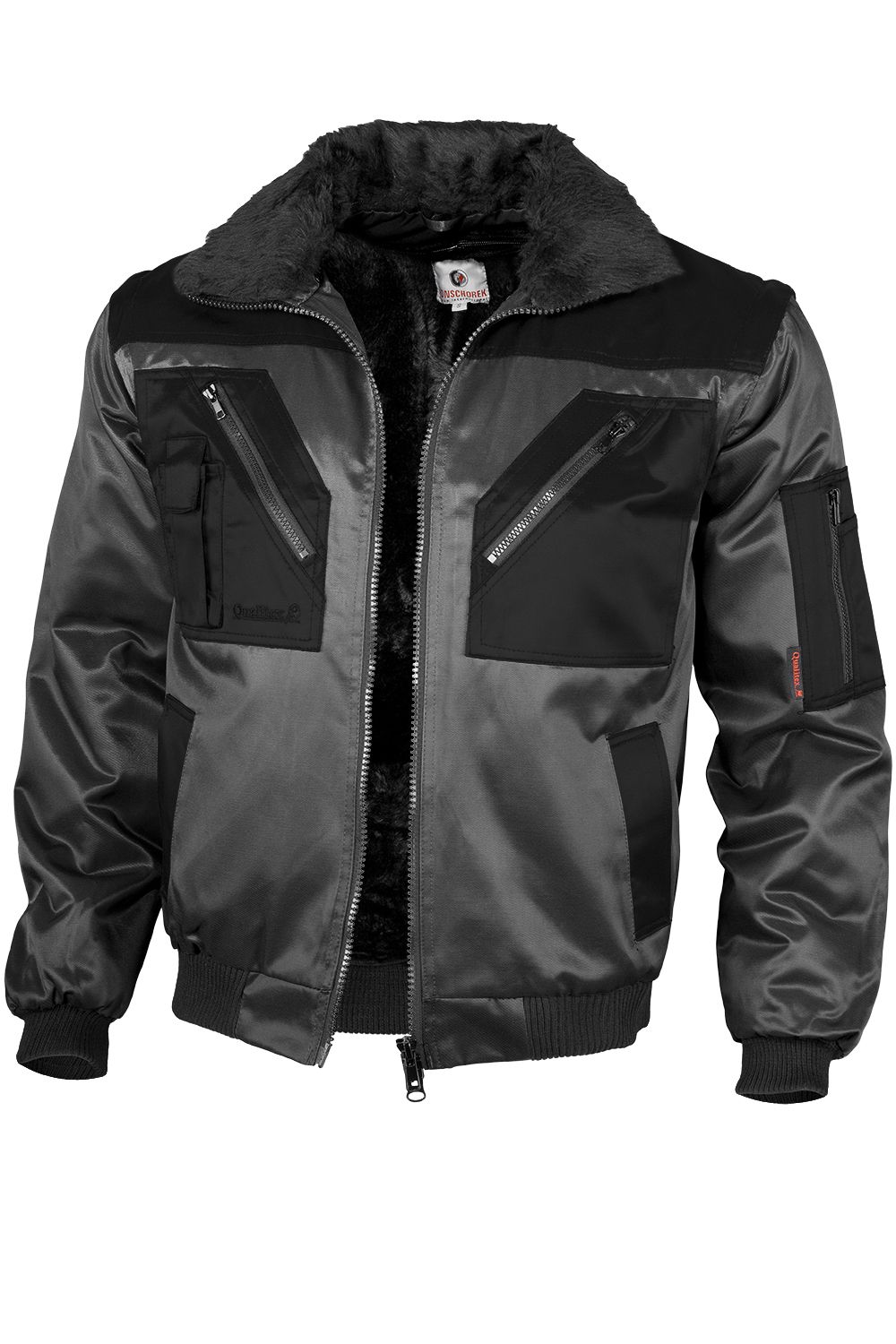 Pilótadzseki 265g szürke-fekete 3XL