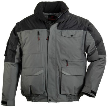 RIPSTOP sokzsebes dzseki, 2/1 fekete / szürke 2XL