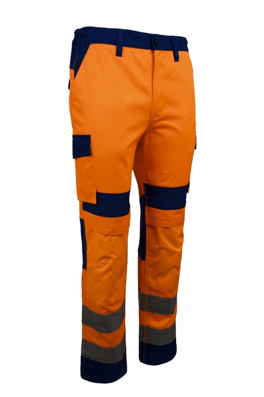 HIBANA II HiVis deréknadrág narancssárga/kék L