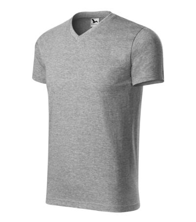 MALFINI® Póló unisex sötétszürke melírozott M
