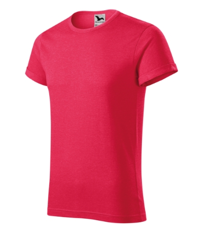 MALFINI® Póló férfi piros melírozott 3XL