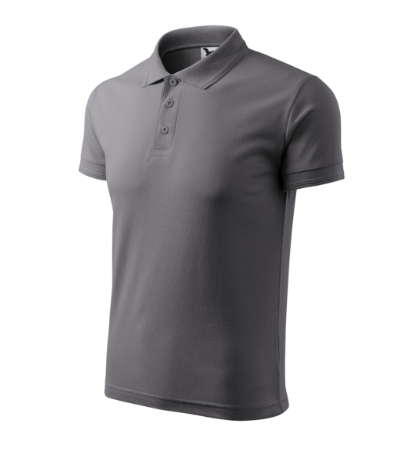 MALFINI® Galléros póló férfi acélszürke 3XL