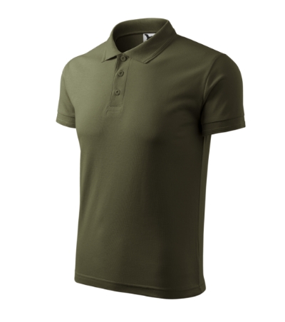 MALFINI® Galléros póló férfi military L