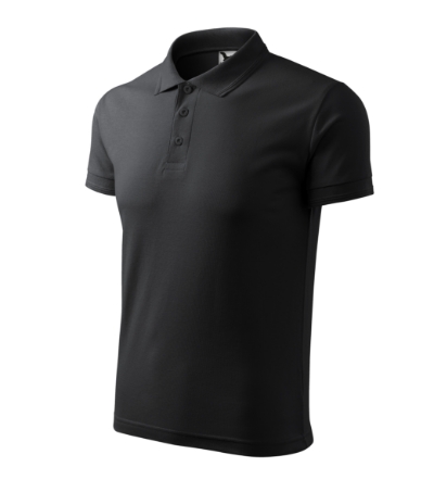 MALFINI® Galléros póló férfi ébenszürke 4XL