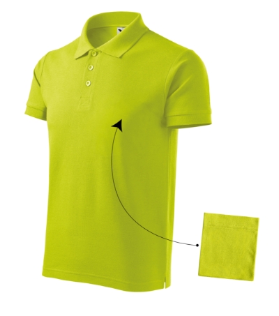 MALFINI® Galléros póló férfi lime 3XL
