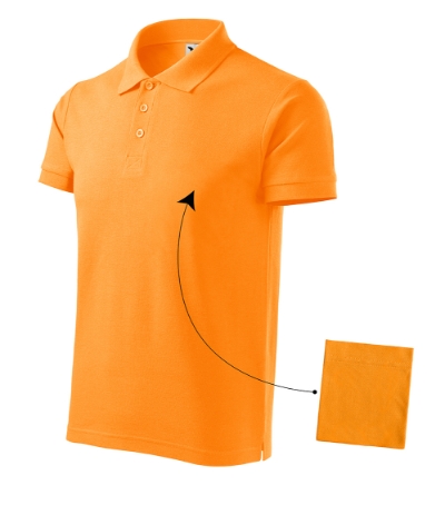 MALFINI® Galléros póló férfi mandarinsárga 2XL