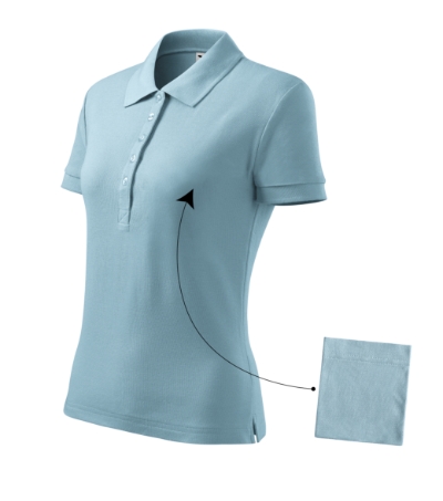 MALFINI® Galléros póló női égszínkék 2XL