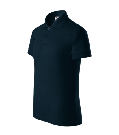 MALFINI® Galléros póló gyerek tengerészkék 158 cm/12 éves