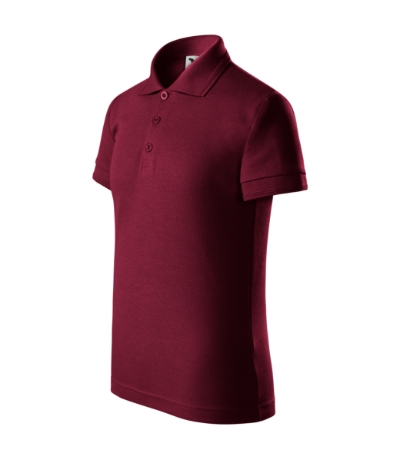 MALFINI® Galléros póló gyerek garnet 134 cm/8 éves