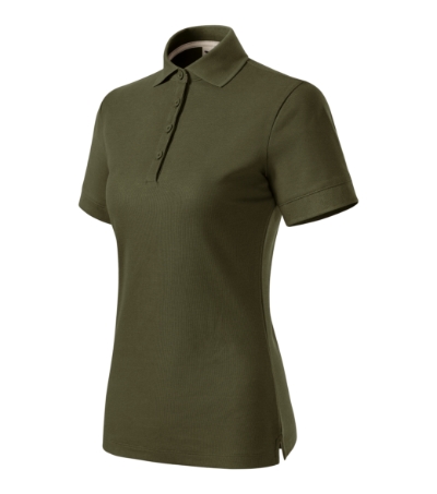 MALFINI® Galléros póló női military XS