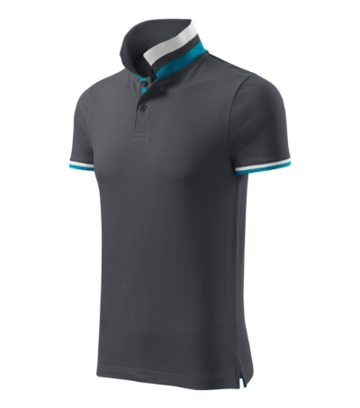 MALFINI Premium® Galléros póló férfi light anthracite 2XL