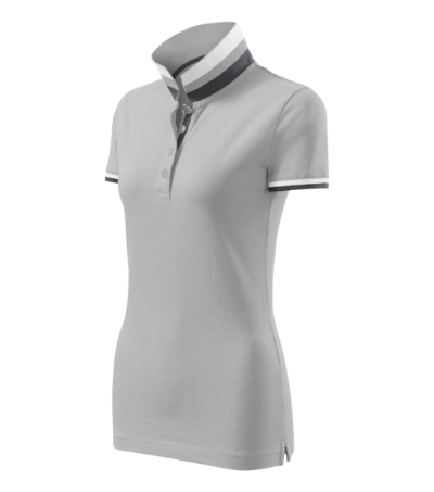 MALFINI Premium® Galléros póló női ezüstszürke 2XL