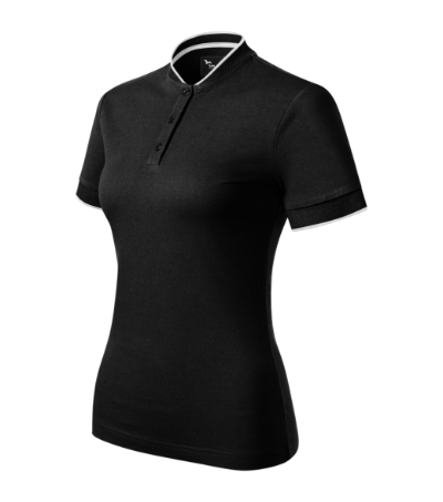 MALFINI Premium® Galléros póló női fekete 2XL