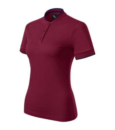 MALFINI Premium® Galléros póló női garnet M
