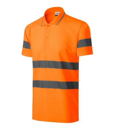 RIMECK® Galléros póló unisex fluoreszkáló narancssárga L