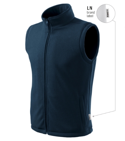 RIMECK® Polár mellény unisex tengerészkék 02 (brand label) M