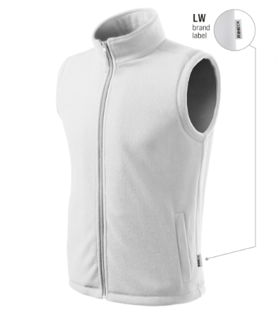 RIMECK® Polár mellény unisex fehér 00 (brand label) M