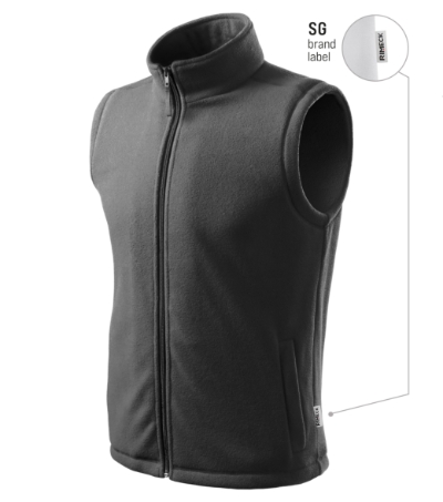 RIMECK® Polár mellény unisex acélszürke 36 (brand label) 2XL