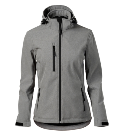 MALFINI® Softshell kabát női sötétszürke melírozott M