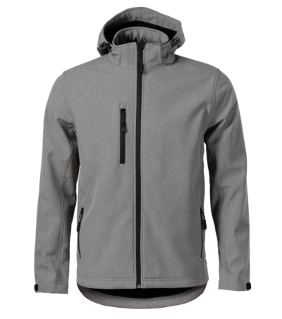 MALFINI® Softshell kabát férfi sötétszürke melírozott 2XL