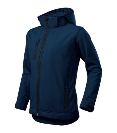 MALFINI® Softshell kabát gyerek tengerészkék 146 cm/10 éves