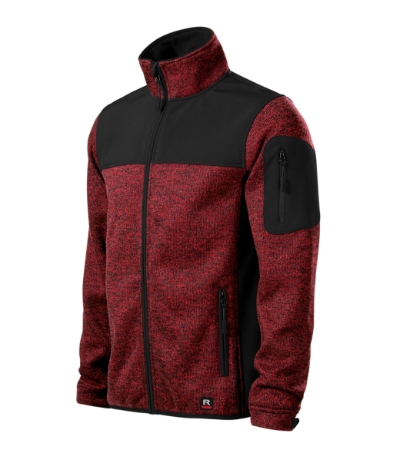 RIMECK® Softshell kabát férfi knit marlboro red L