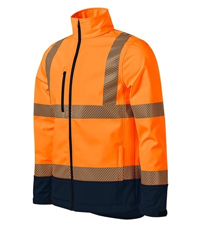 RIMECK® Softshell kabát unisex fluoreszkáló narancssárga M