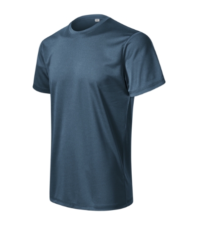 MALFINI® Póló férfi sötétdenim melírozott 3XL