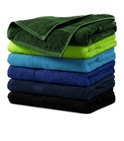 MALFINI® Fürdőlepedő unisex fekete 70 x 140 cm