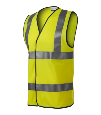 RIMECK® Biztonsági mellény unisex fluoreszkáló sárga 2XL