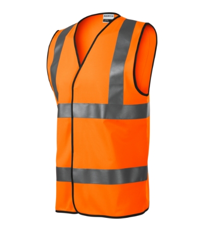 RIMECK® Biztonsági mellény unisex fluoreszkáló narancssárga M