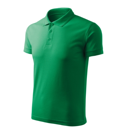MALFINI® Galléros póló férfi fűzöld 3XL