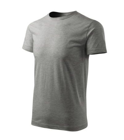 MALFINI® Póló unisex sötétszürke melírozott L