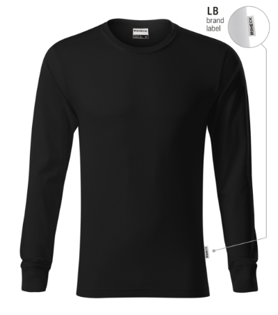 RIMECK® Póló unisex fekete 01 (brand label) XL
