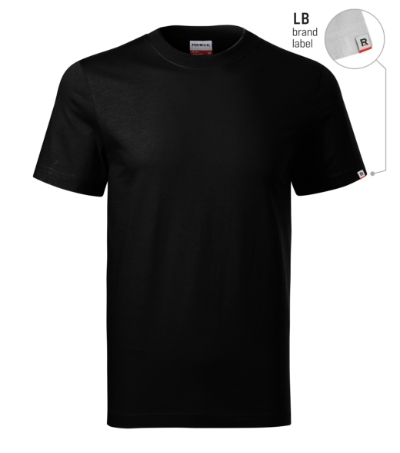 RIMECK® Póló unisex fekete 01 (brand label) S