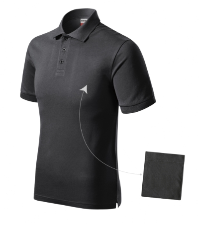 RIMECK® Galléros póló férfi ébenszürke 3XL