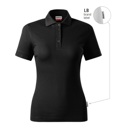 RIMECK® Galléros póló női fekete 01 (brand label) 3XL