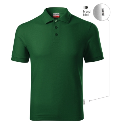 RIMECK® Galléros póló férfi üvegzöld 06 (brand label) M