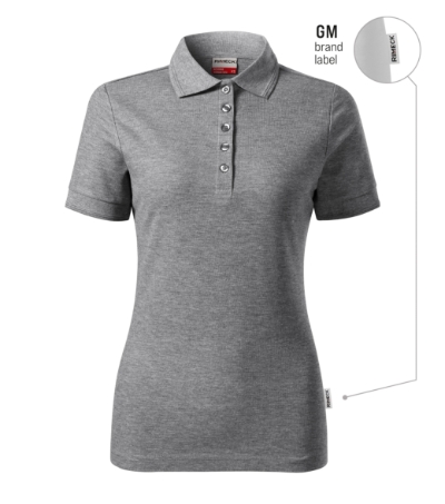 RIMECK® Galléros póló női sötétszürke melírozott 12 (brand label) 2XL