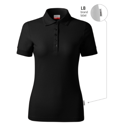 RIMECK® Galléros póló női fekete 01 (brand label) M