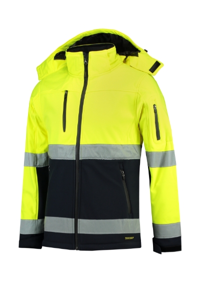 TRICORP Softshell kabát unisex fluoreszkáló sárga L